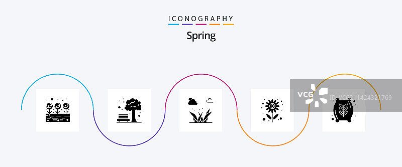 春季字形5图标包包括粮食太阳图片素材