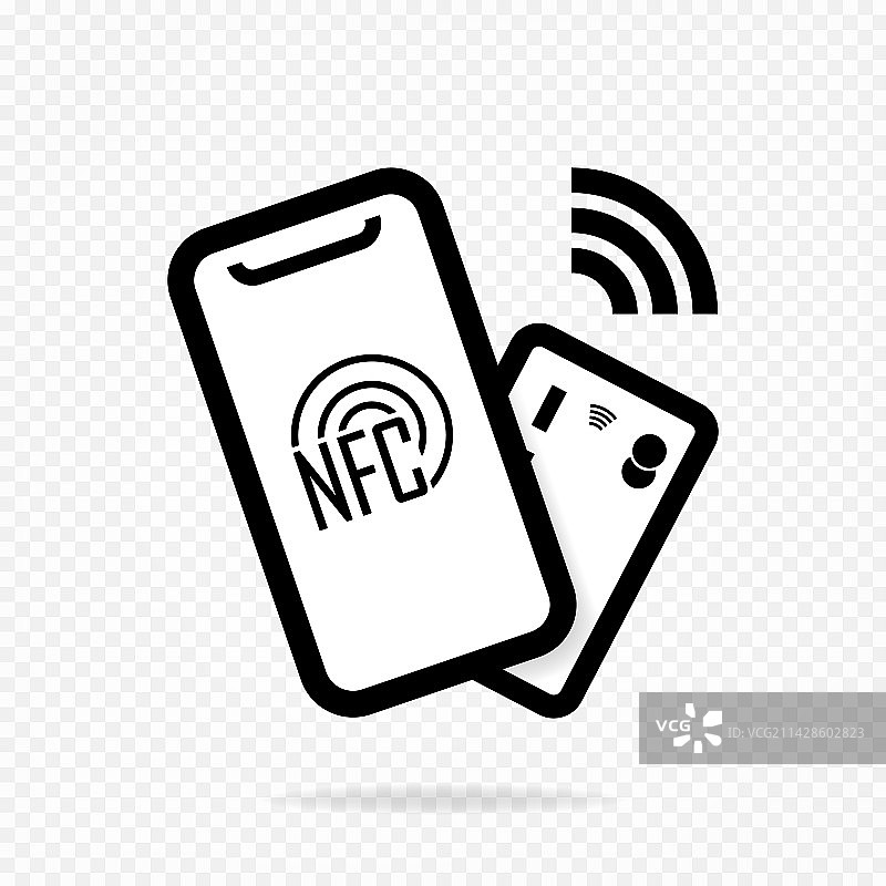 使用智能手机的NFC支付图片素材