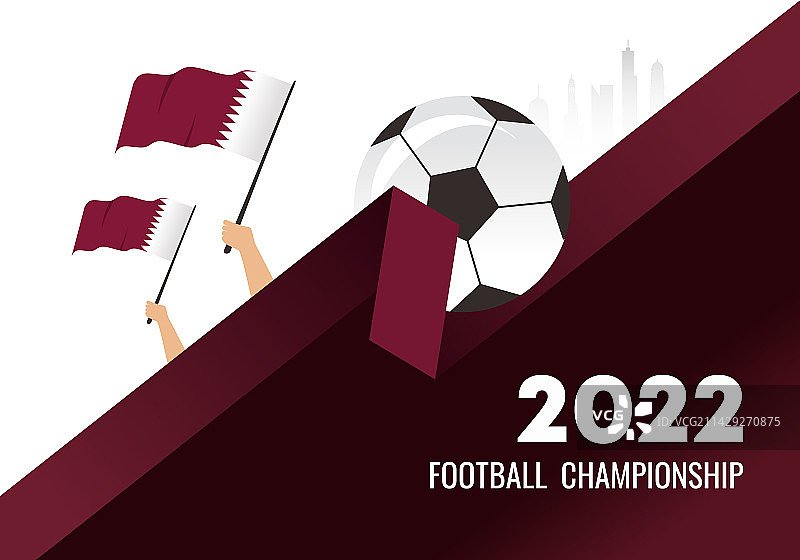 2022年卡塔尔世界杯足球赛图片素材