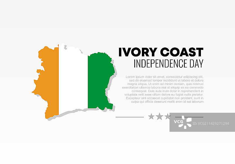 象牙海岸独立日背景横幅图片素材