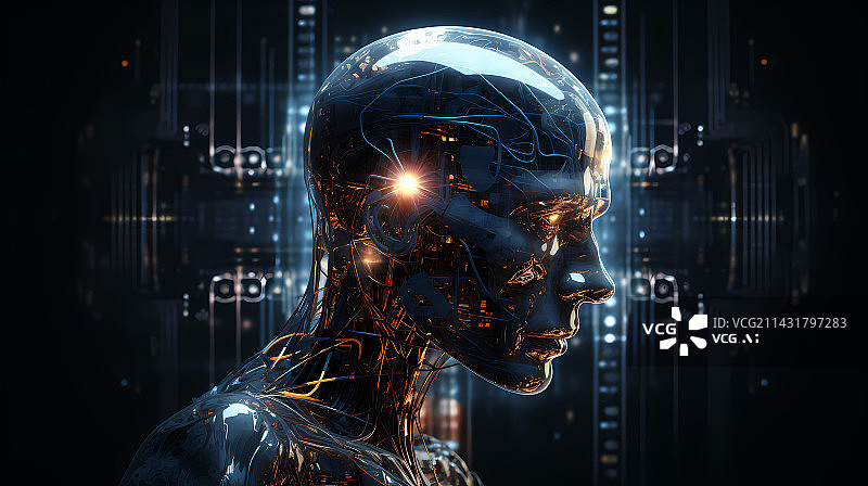 【AI数字艺术】人工智能机器人科技图片素材