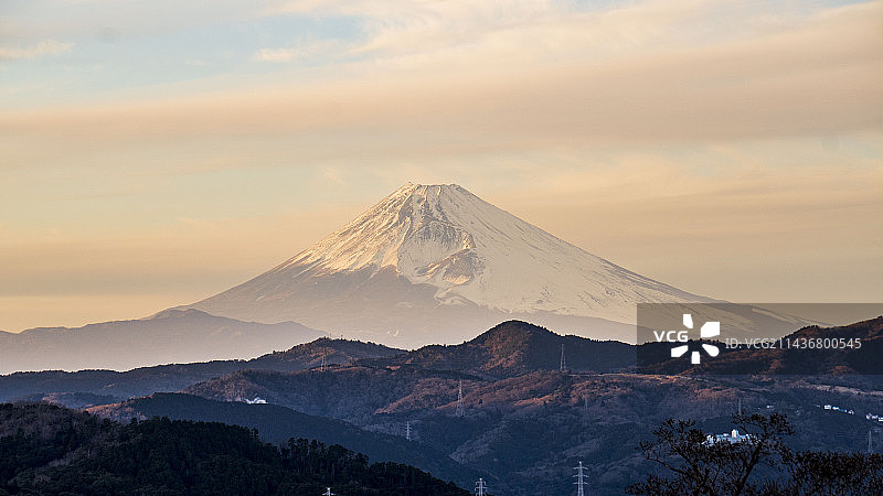 黄昏富士山/Tasogare Fuji -01图片素材
