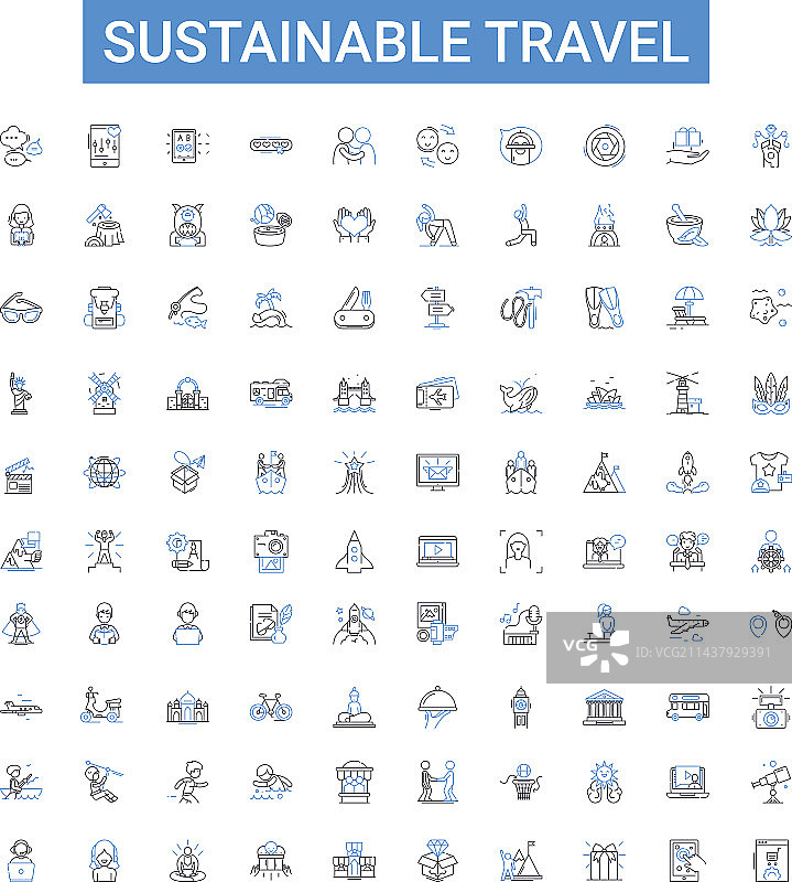 可持续旅游概述图标收集生态图片素材