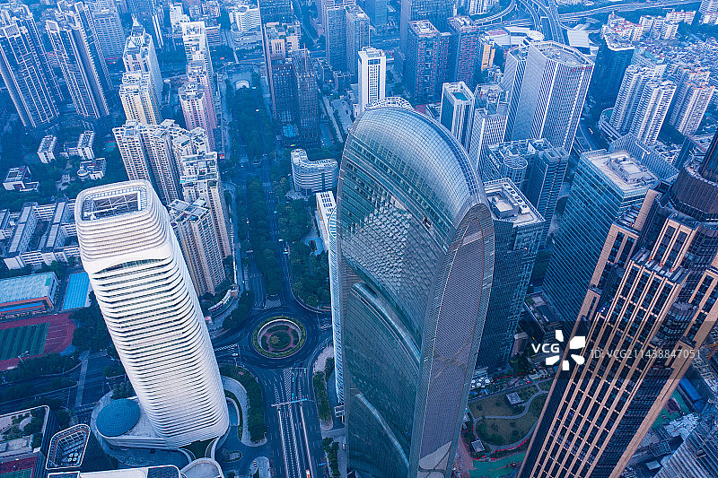 广州繁华CBD城市建筑群图片素材