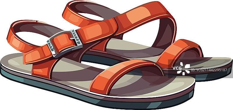 现代夏日凉鞋舒适图片素材