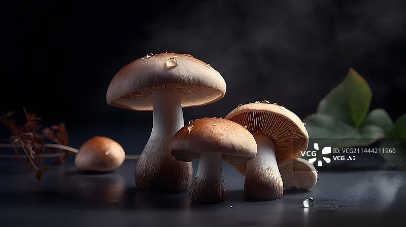 【AI数字艺术】菌类食物摄影图片素材
