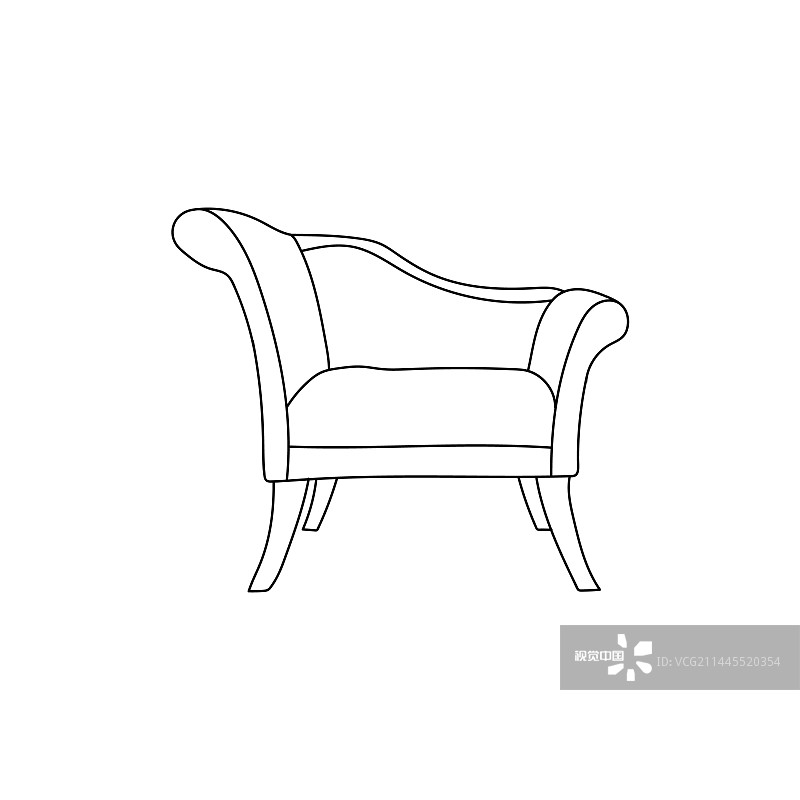 现代椅子家具标志椅子图标标志图片素材