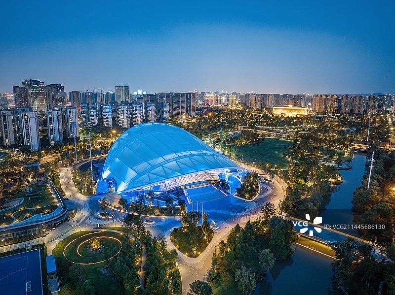 杭州大运河亚运公园曲棍球馆图片素材