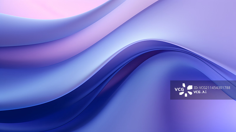【AI数字艺术】码紫蓝色梦幻曲线抽象图形海报网页PPT背景图片素材