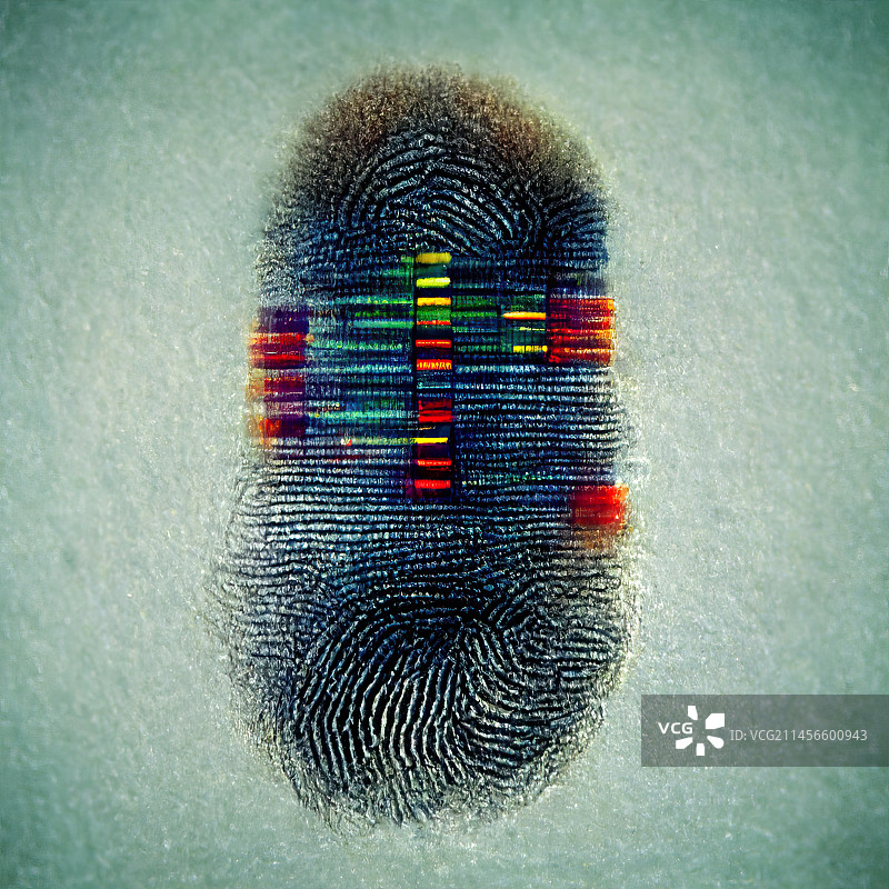DNA分析和基因指纹，插图图片素材