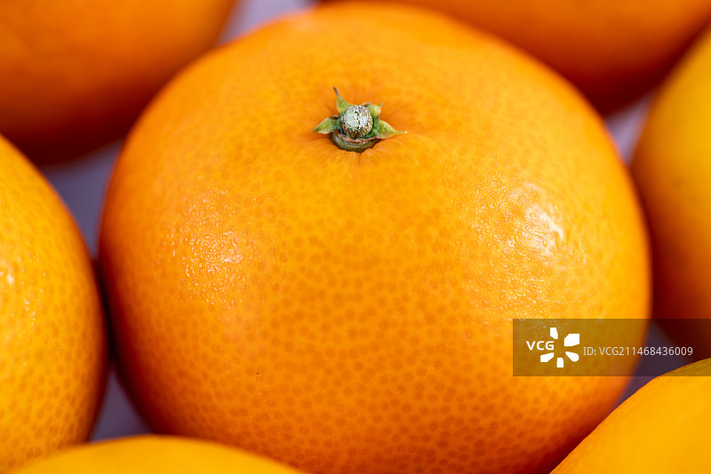 橘红色的橙子特写，健康饮食概念图片素材