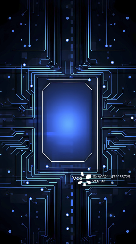 【AI数字艺术】数码电路技术数字抽象图形海报手机端背景图片素材