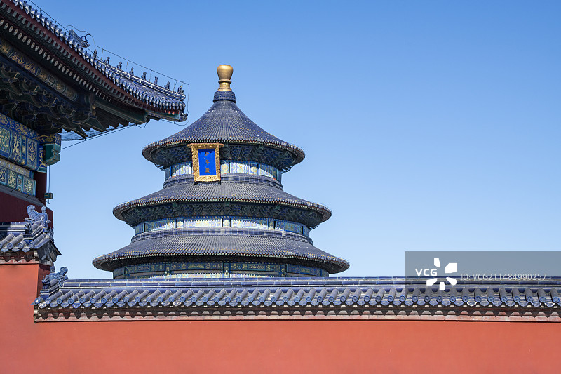 中国北京天坛公园祈年殿图片素材