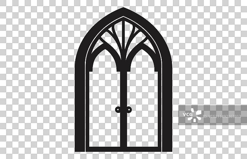中世纪的门廓形建筑类型图片素材