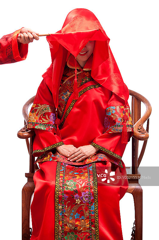 中式婚礼情侣图片素材