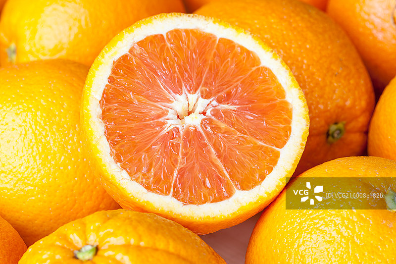新鲜的橙子特写图片素材