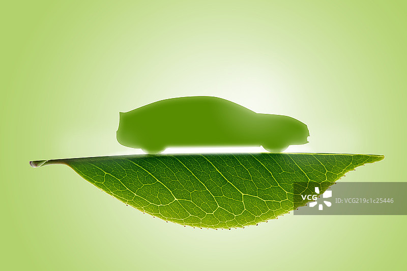 绿色树叶汽车图片素材