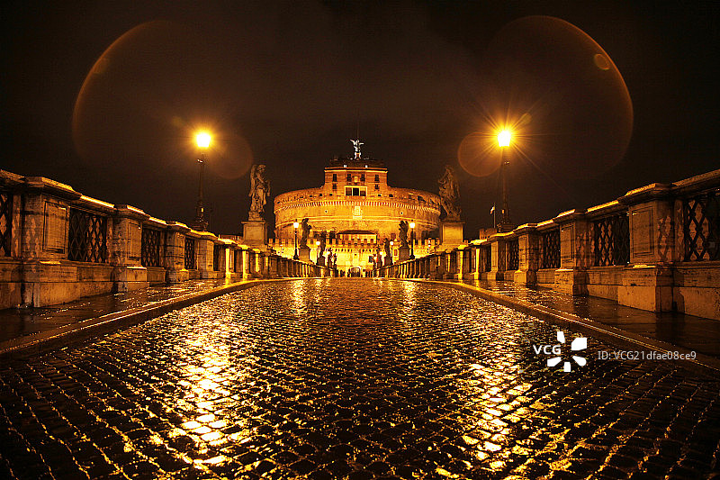 地面与眼睛-欧式建筑-罗马天使堡图片素材
