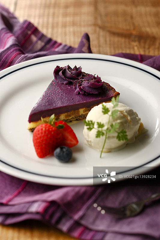 紫芋蛋糕图片素材