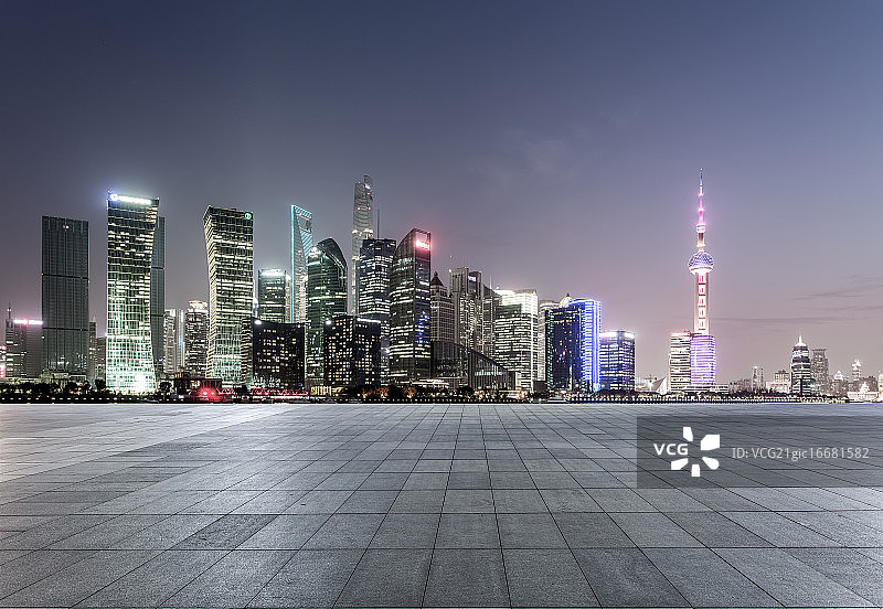 上海城市广场路面现代建筑图片素材