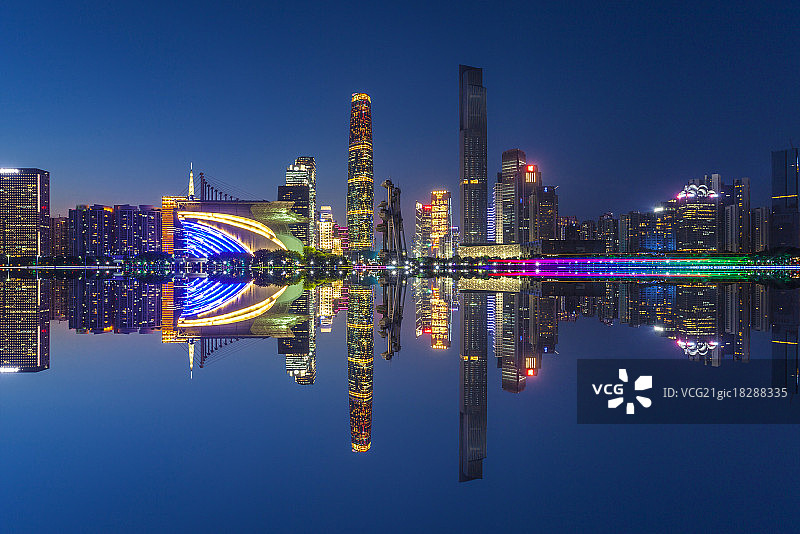 广州城市夜景图片素材
