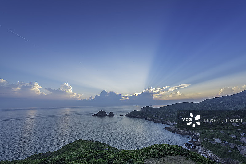 浙江渔山岛海岸自然风光图片素材