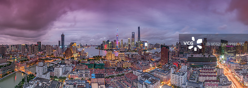 上海陆家嘴全景图片素材
