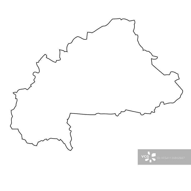 布基纳法索地图大纲图片素材