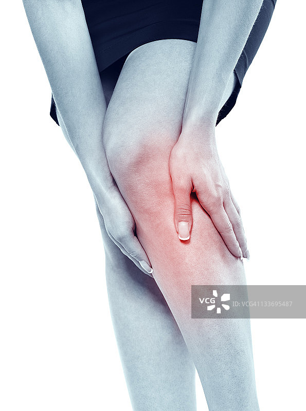 膝盖疼痛图片素材