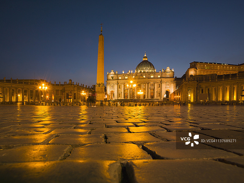 圣彼得广场，梵蒂冈，罗马，意大利图片素材