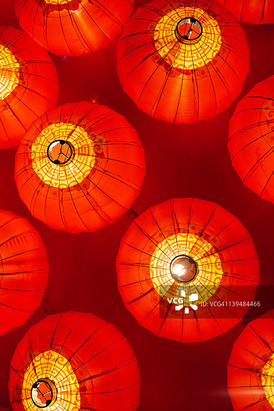 春节的中国灯笼图片素材