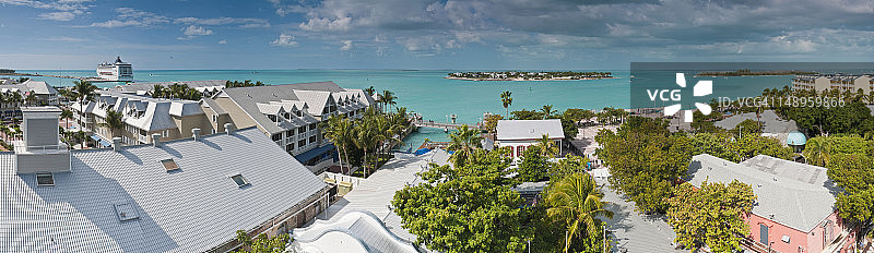佛罗里达西礁岛绿松石海洋图片素材