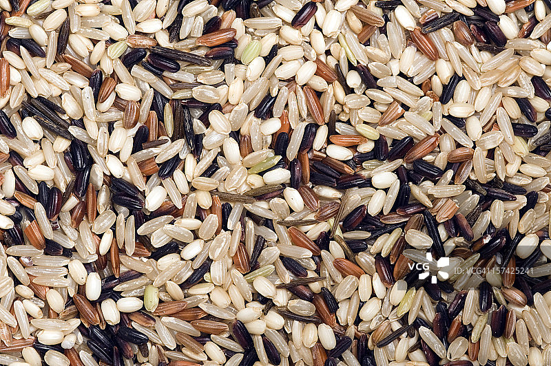 混合菰米作为食物背景图片素材