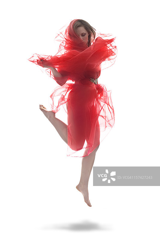 浮动的芭蕾舞演员图片素材