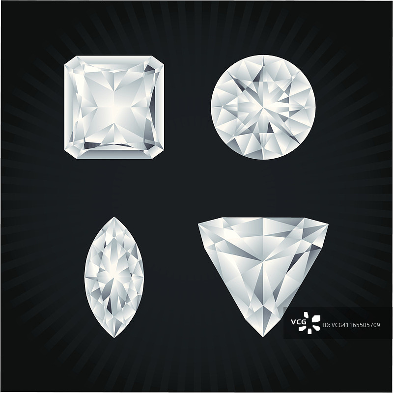 各种形状的钻石图片素材