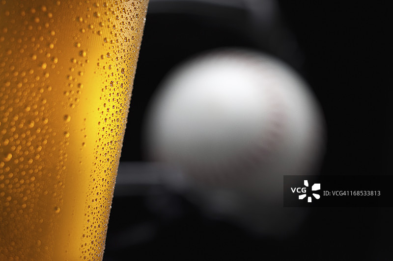 棒球和啤酒图片素材