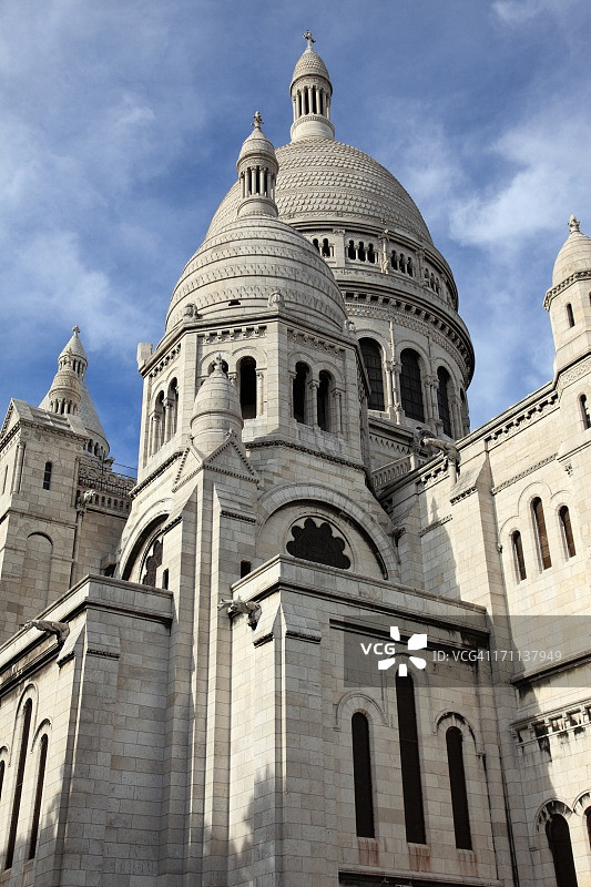 巴黎白色教堂图片素材