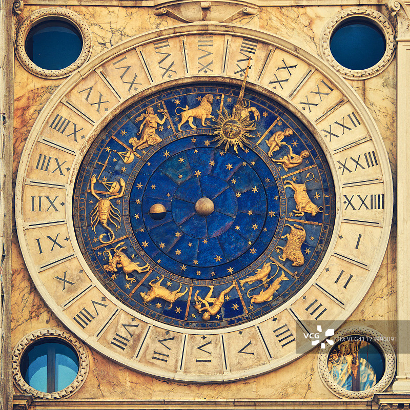 威尼斯的时钟图片素材