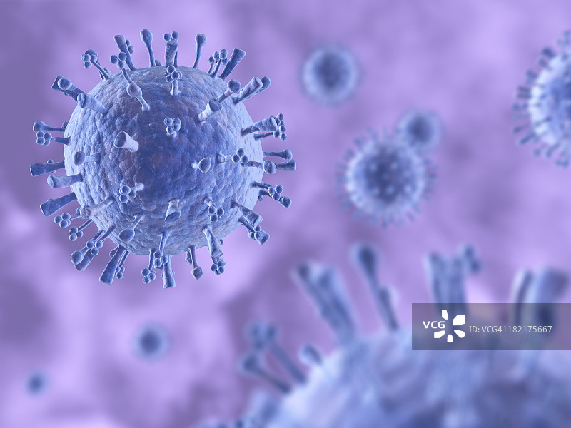 猪流感(H1N1)病毒图片素材