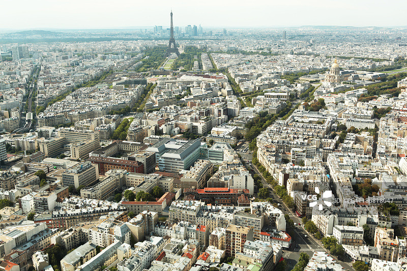 巴黎的鸟瞰图图片素材