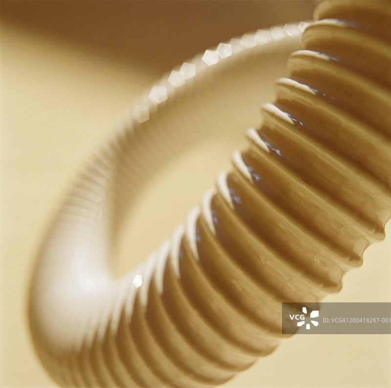 柔性脊状塑料管，特写图片素材