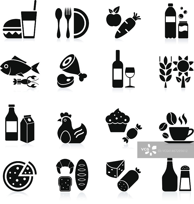 食物和饮料-图标设置图片素材