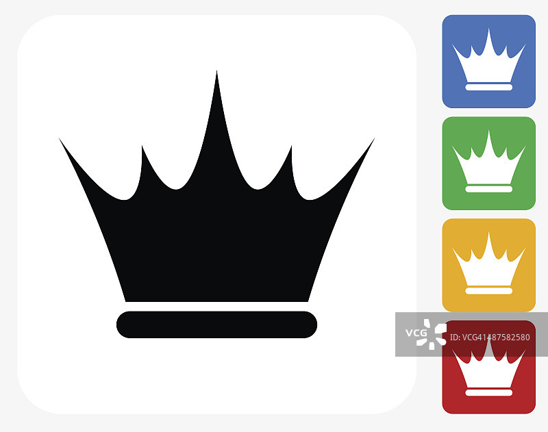 皇冠图标平面设计图片素材
