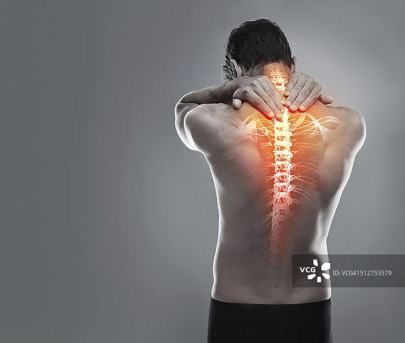 针对背部疼痛图片素材