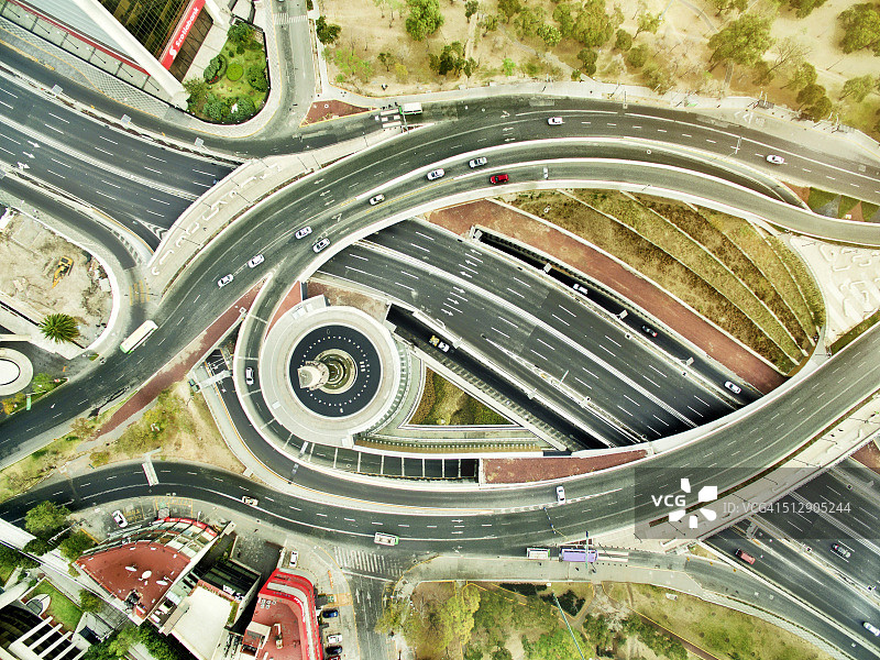 墨西哥高速公路鸟瞰图图片素材
