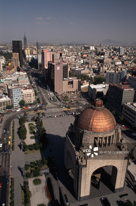 俯瞰墨西哥城图片素材