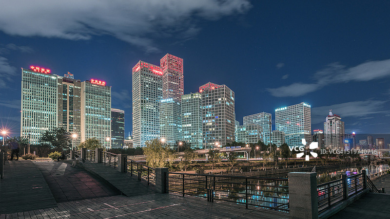 北京CBD地区的摩天大楼图片素材