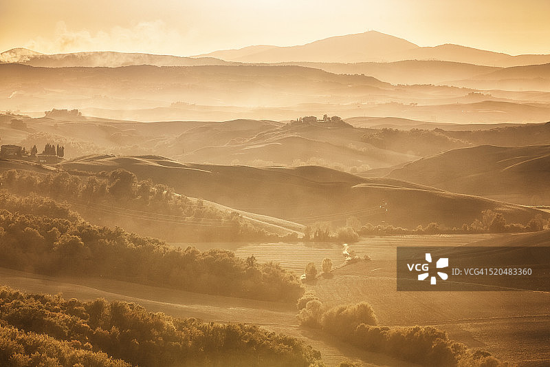 意大利托斯卡纳的秋景图片素材