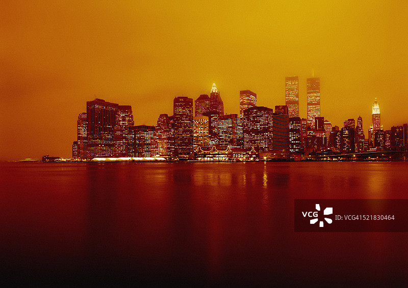 日落时分的纽约图片素材