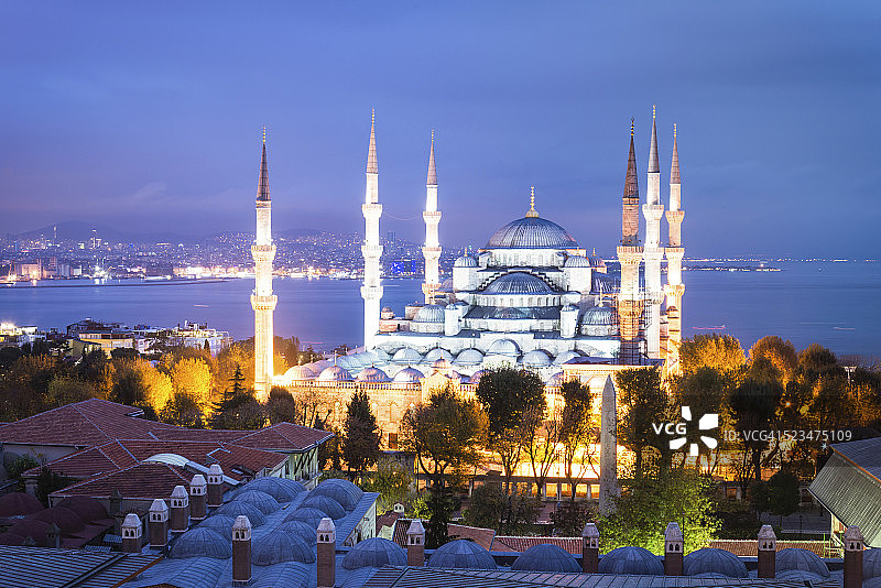 伊斯坦布尔的蓝色清真寺图片素材